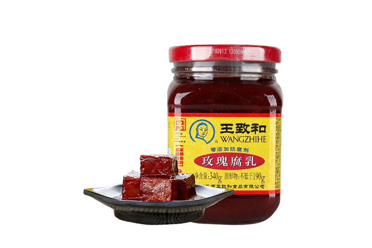 WANGZHIHE ROSE FERMENTED BEANCURD 340G 30BOTTLES